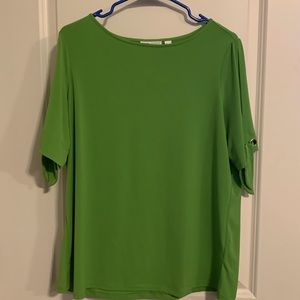 Susan Graver Liquid Knit Short Sleeve Top